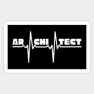 Architect with a heartbeat Magnet